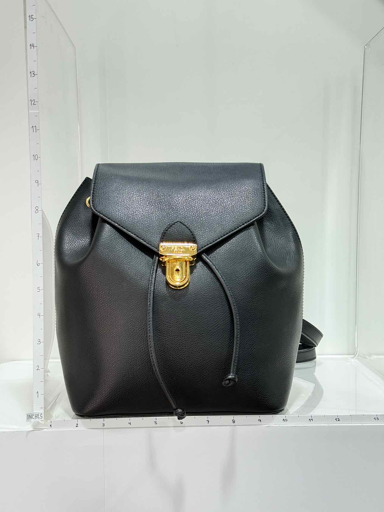 FENDI Black Drawstring Backpack