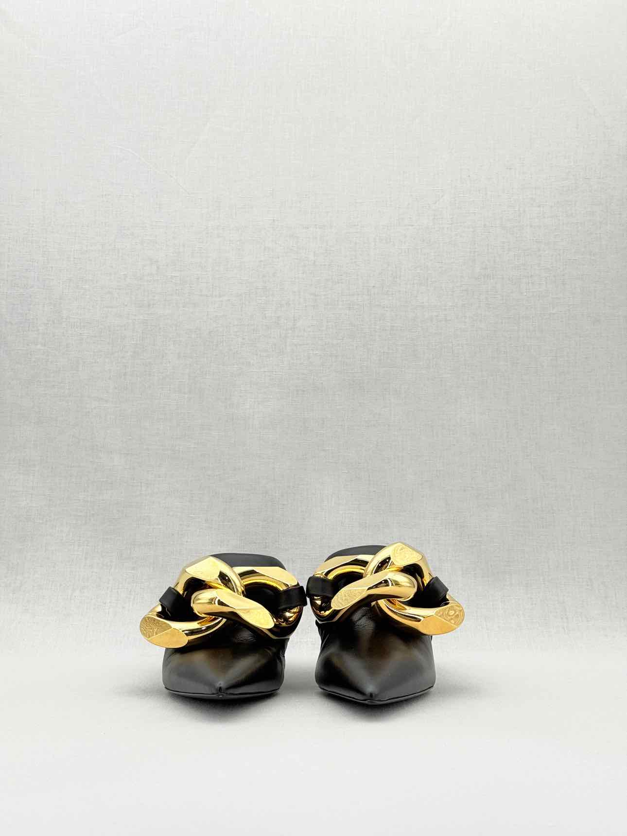 JW ANDERSON Chain Kitten Black Size EU 38 Mules