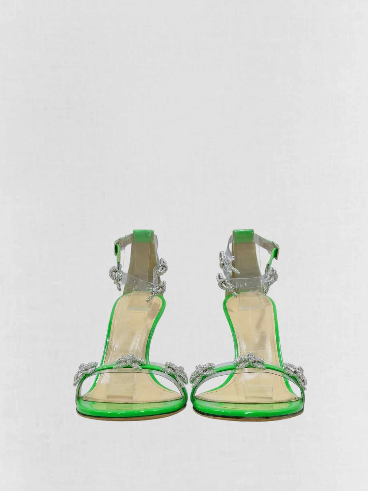 MACH & MACH Green Bow Size EU 38.5 Heeled Sandals
