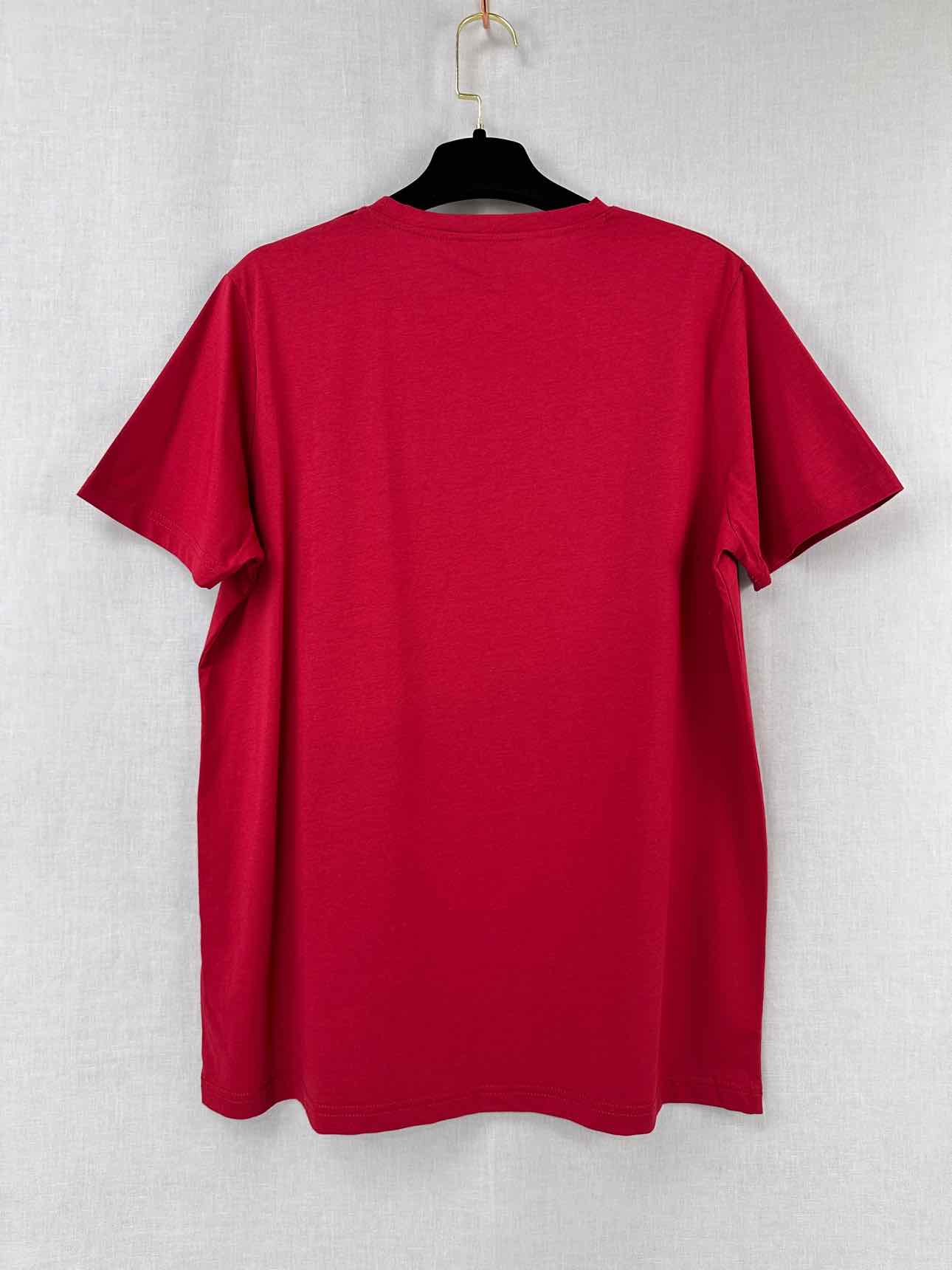 BALMAIN Logo Red Size Large T-shirt