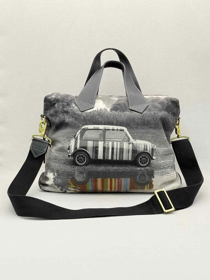 PAUL SMITH Carry on Grey Multicolor Top Handle