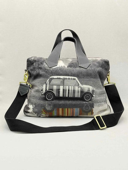 PAUL SMITH Carry on Grey Multicolor Top Handle