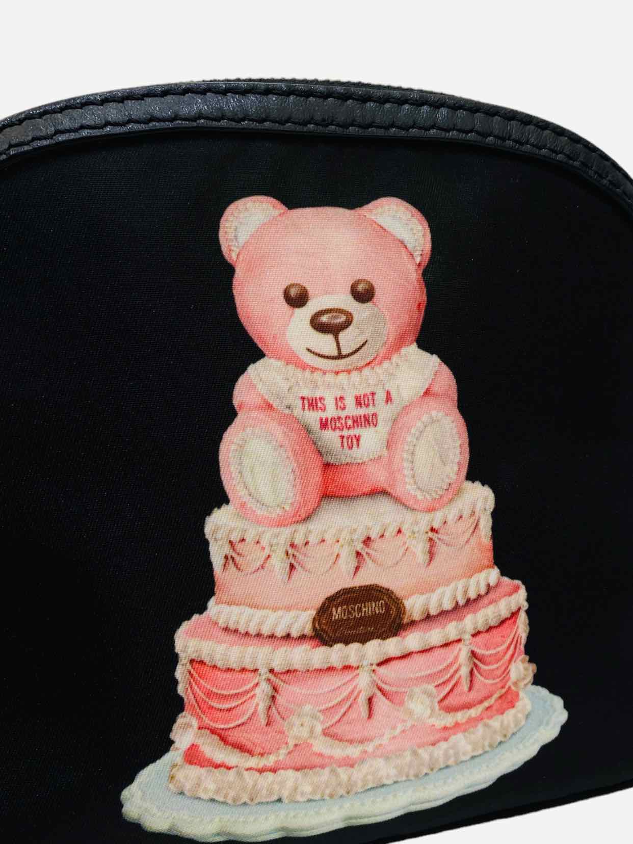 MOSCHINO Teddy Bear Cake Black Crossbody