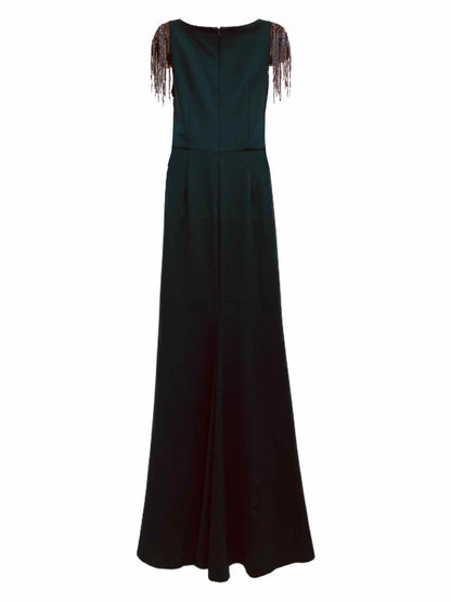 DAVID MEISTER Evening Dress Dark Green Evening Dress