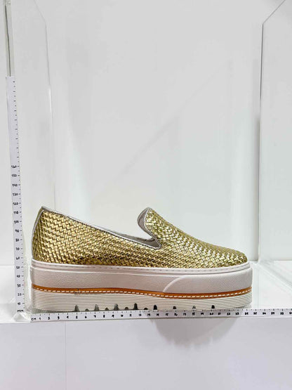 TEMPS D'ORAGE Metallic Gold Size EU 37 Platform