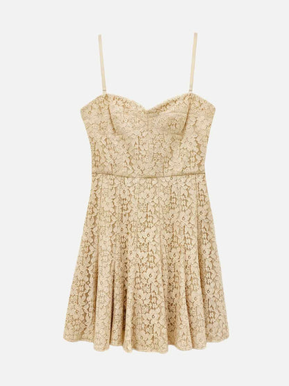 BCBG MAXAZRIA Mini Beige Mini Dress