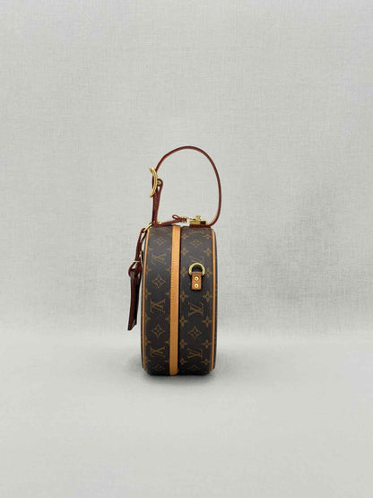 LOUIS VUITTON Petite Boite Chapeau Brown Top Handle