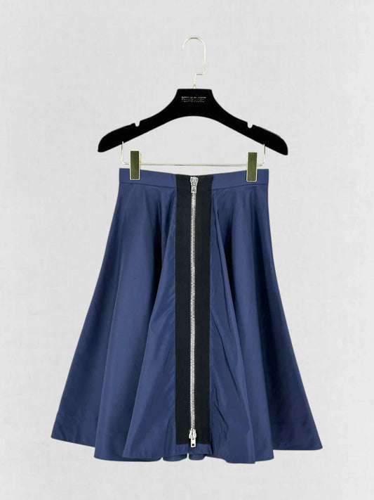 MIU MIU Navy Blue Size US 0 Knee Length Skirt