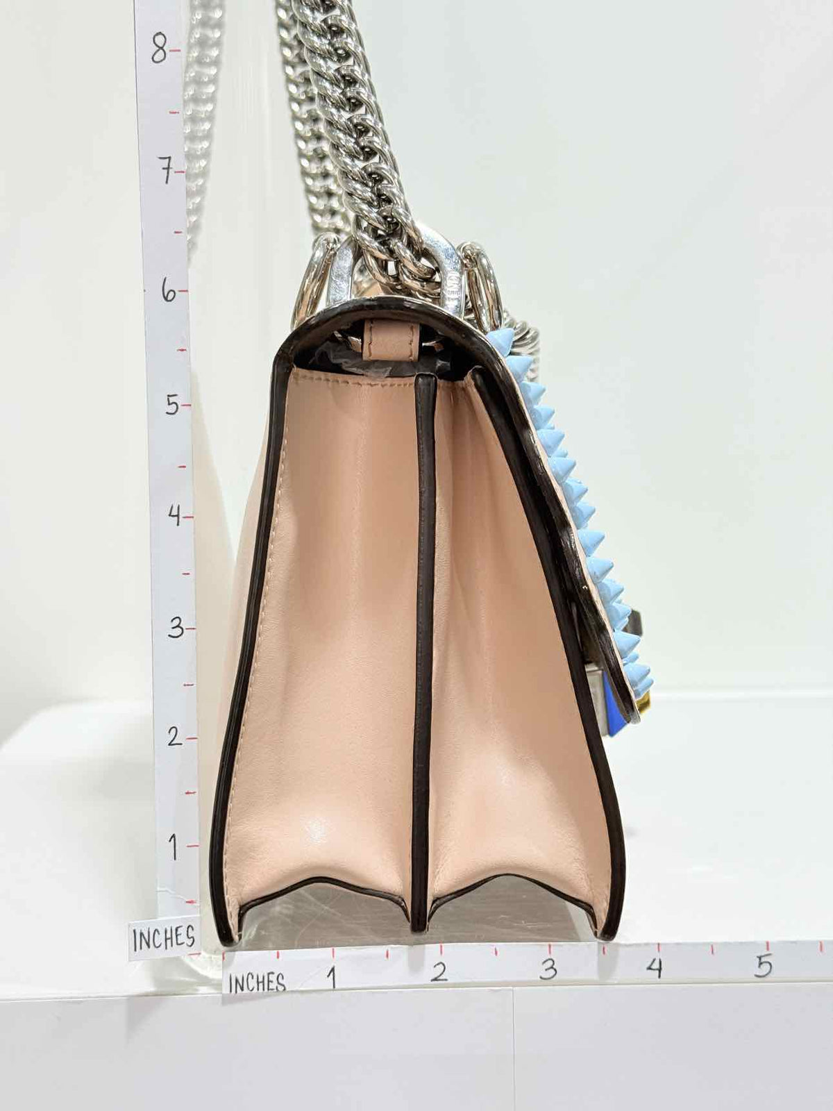 FENDI Kan I Pink Multicolor Shoulder Bag