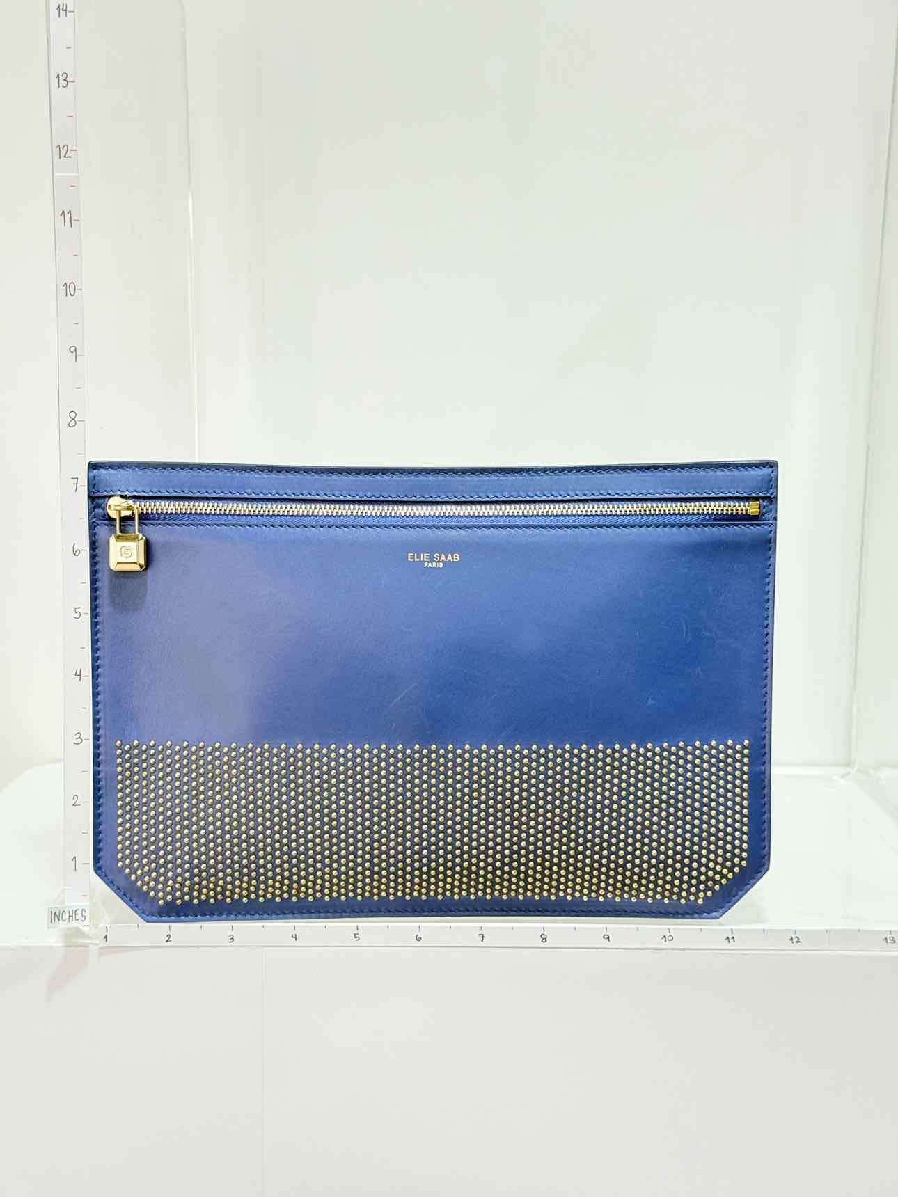 ELIE SAAB Blue Clutch
