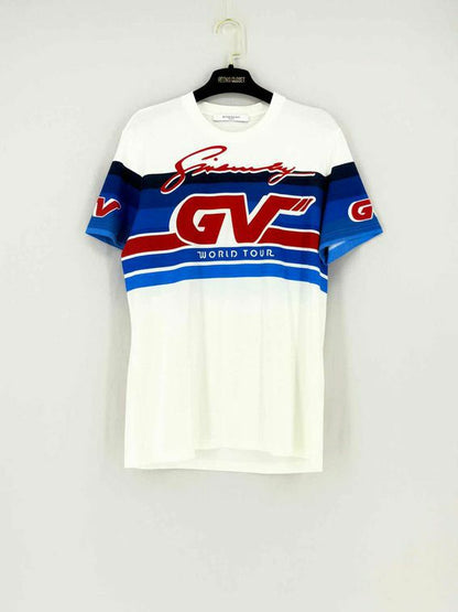 GIVENCHY White Multicolor Logo Size Small T-shirt