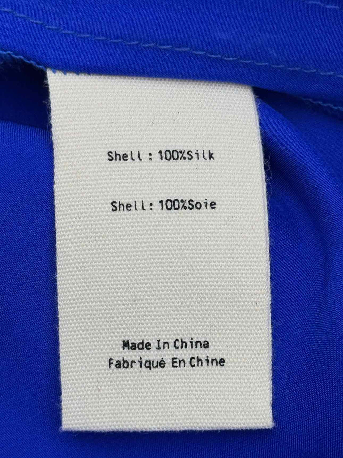 L'AGENCE Bianca Royal Blue Size Small Blouse
