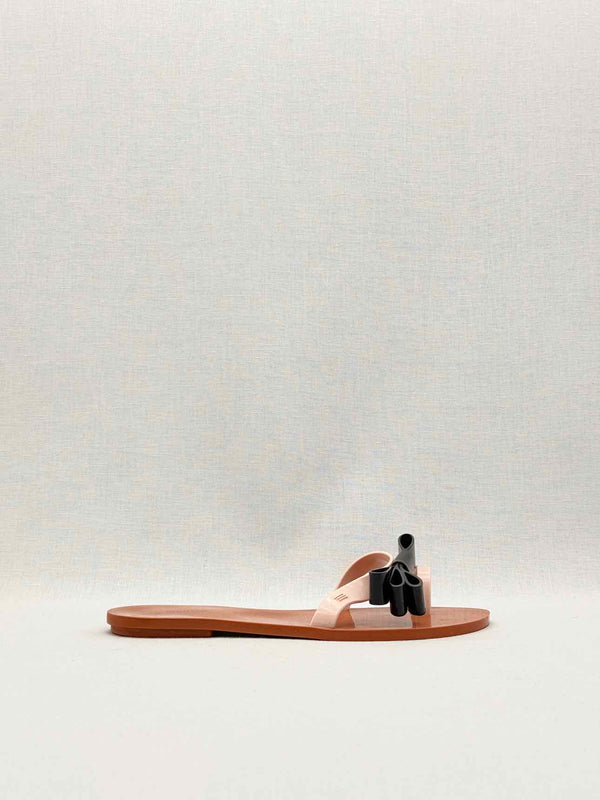 MELISSA Harmony Beige & Black Size EU 39 Sandals
