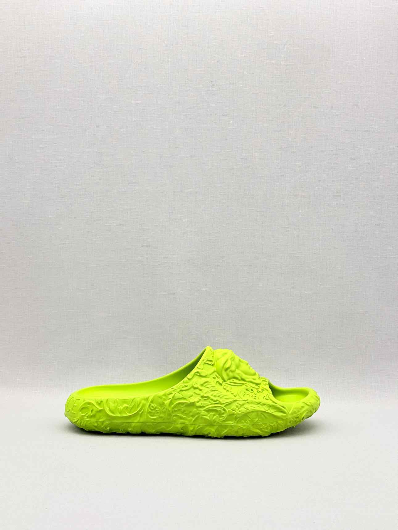 VERSACE Medusa Neon Green Size EU 43 Slides