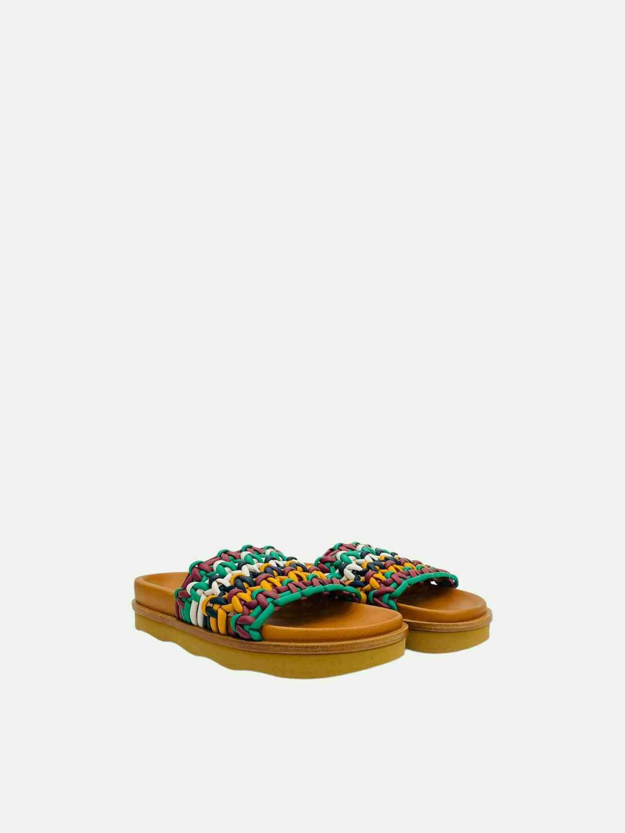 CHLOE Tan Multicolor Size EU 40 Slides