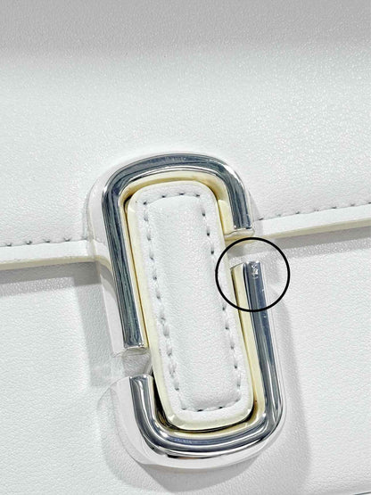 MARC JACOBS Mini The J Mark White Shoulder Bag
