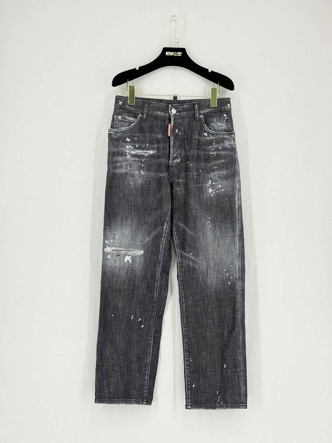 DSQUARED2 Black Distressed Size 26 Jeans