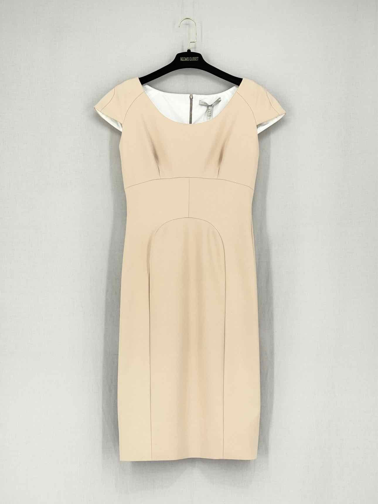 VICTORIA BECKHAM Cream Size US 10 Knee Length Dress