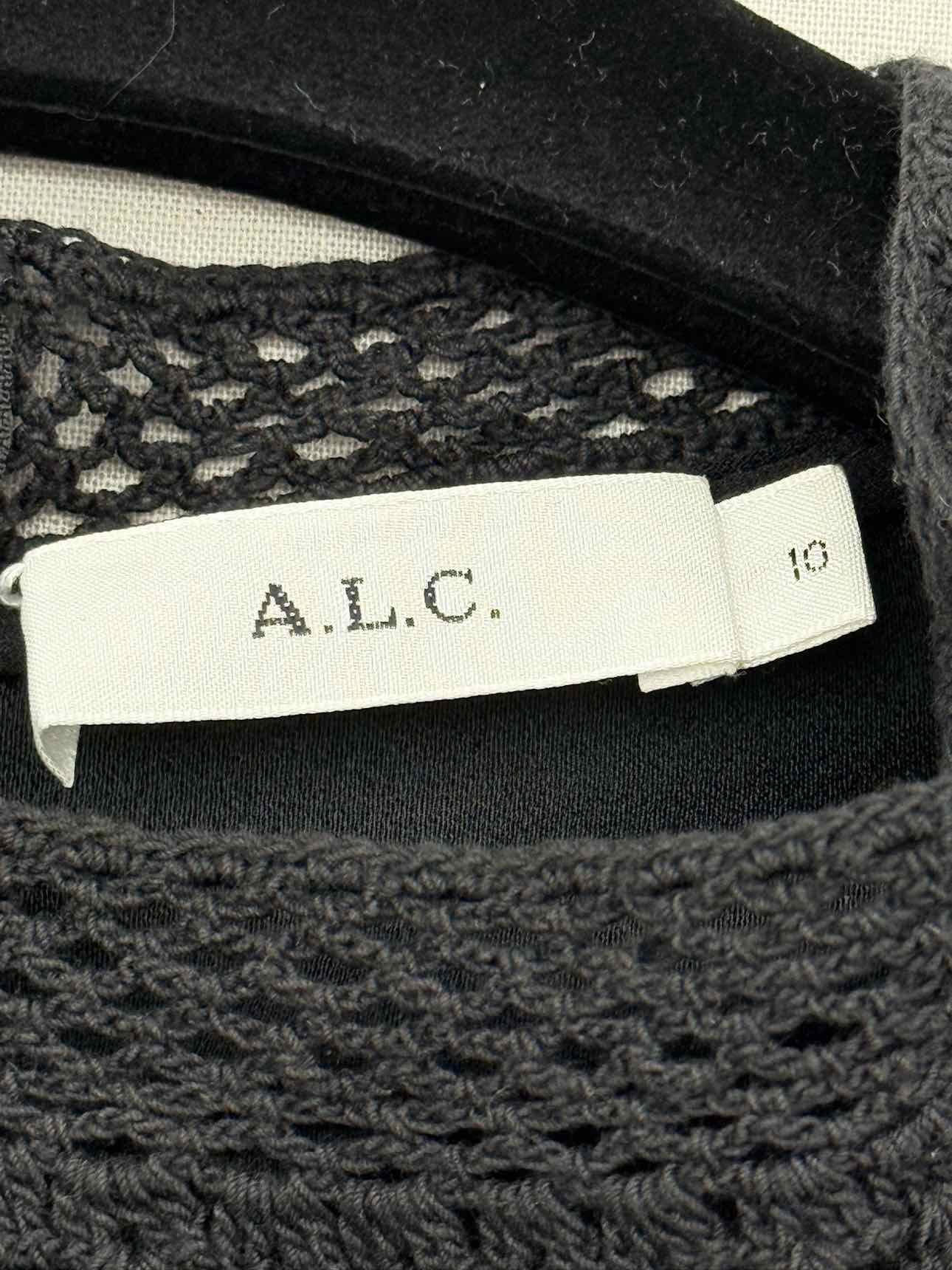 A.L.C. Black Knit Size US 10 Top