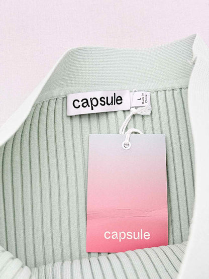 CAPSULE Green Size Large Midi Skirt