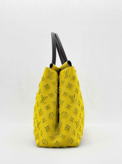 LOUIS VUITTON W Yellow Monogram Tote Bag