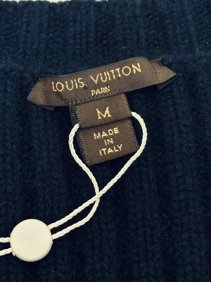 LOUIS VUITTON Navy Blue Jumper Dress Medium