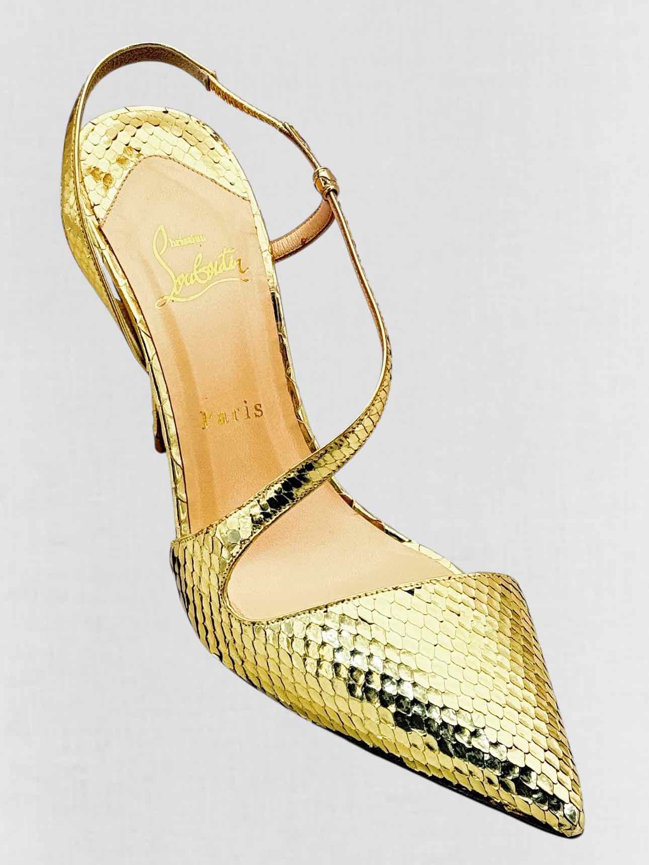 CHRISTIAN LOUBOUTIN June Gold Size EU 41 Pumps