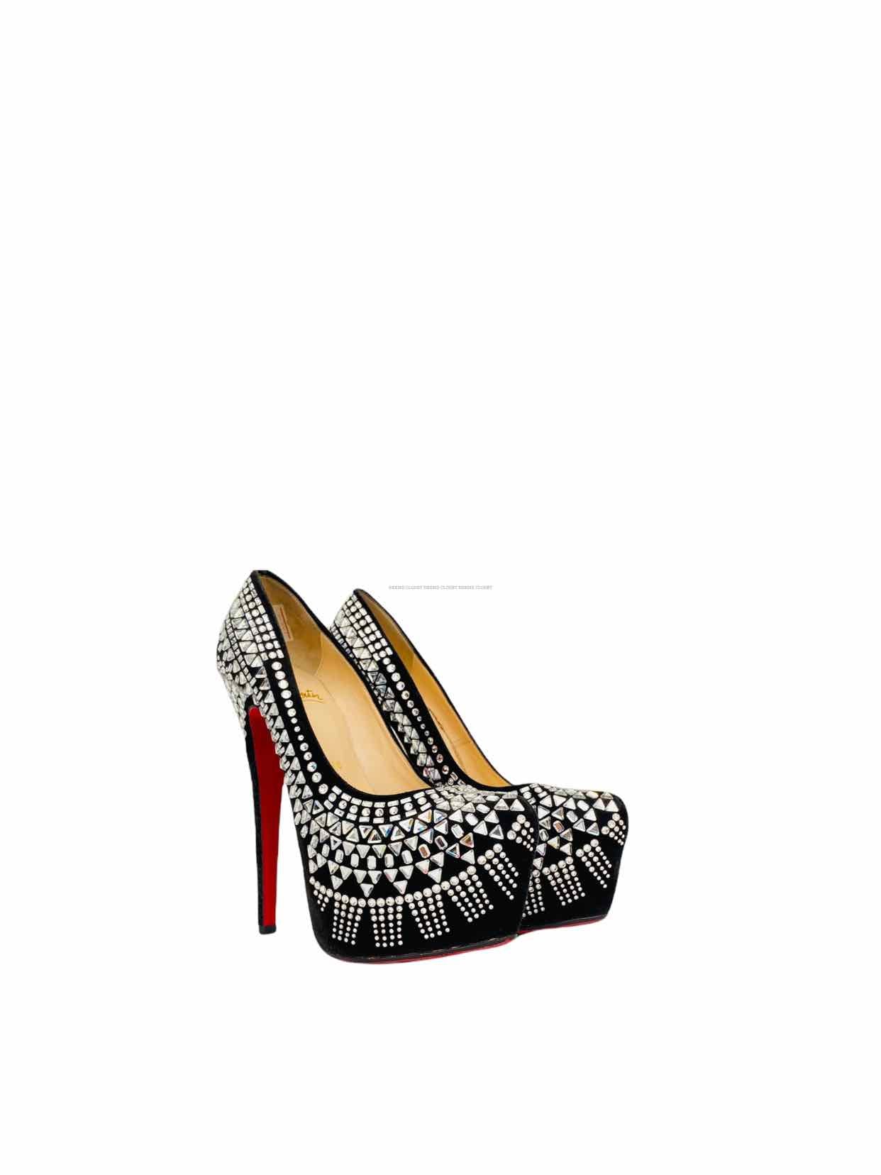 CHRISTIAN LOUBOUTIN Daffodile Black Pumps 35.5