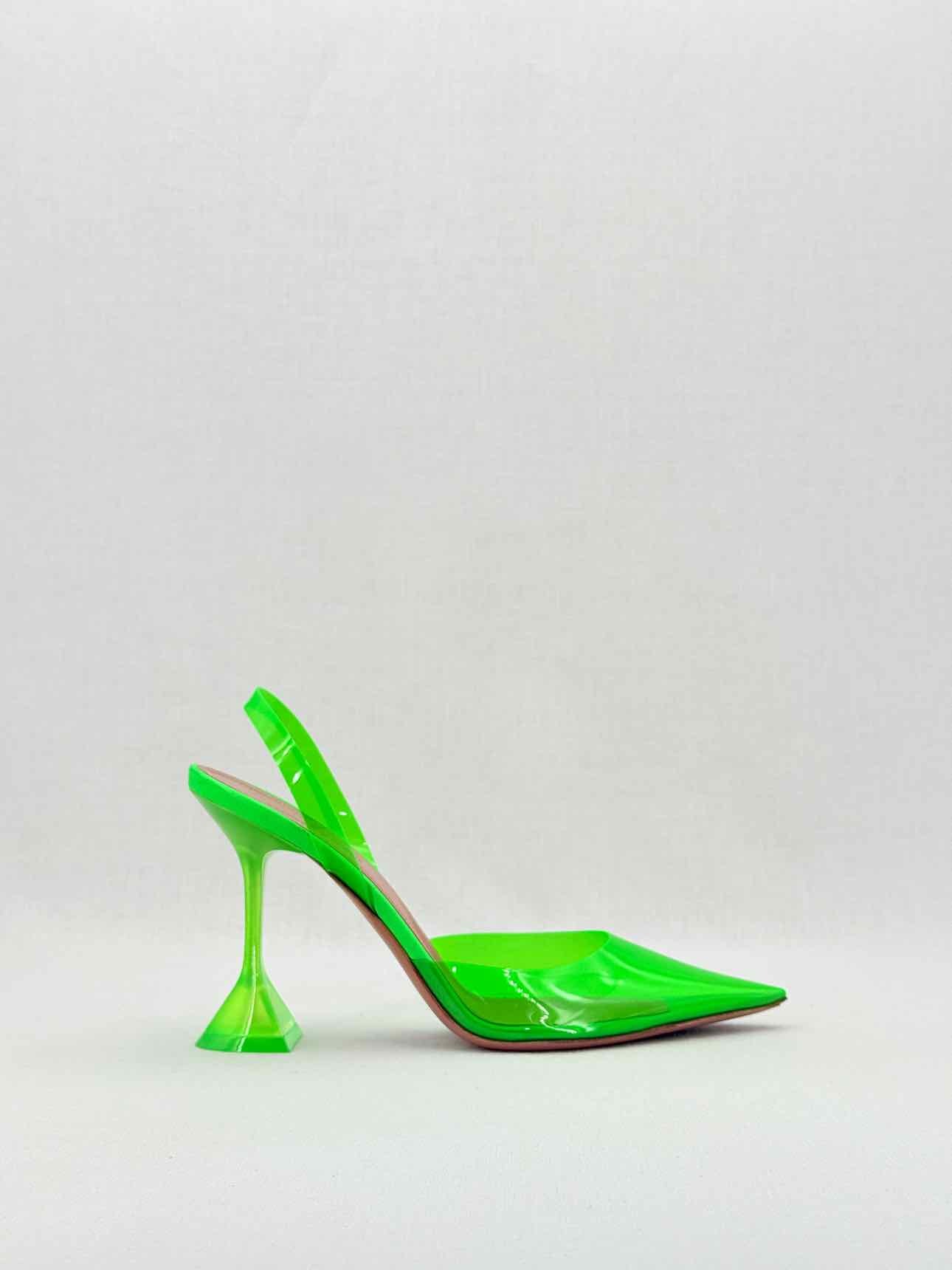 AMINA MUADDI Holli Glass Green Size EU 39 Slingbacks