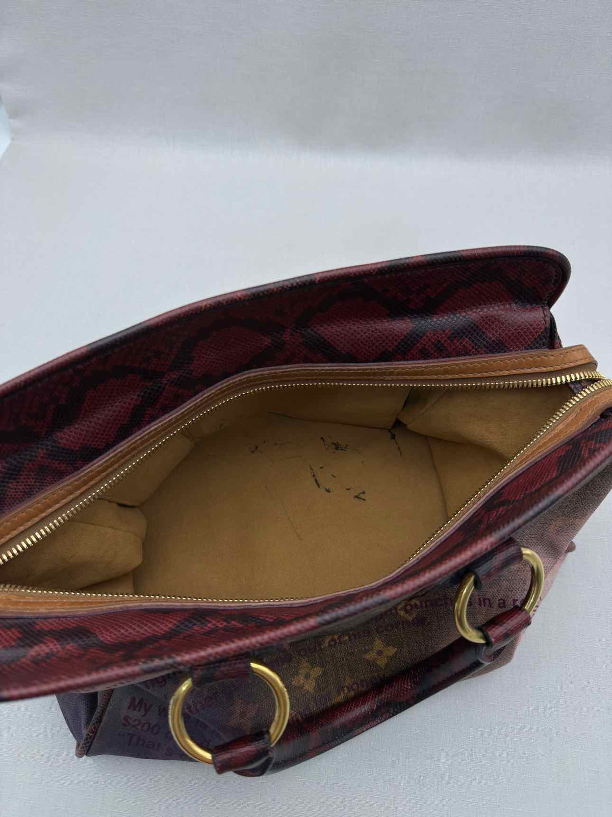 LOUIS VUITTON Brown Multicolor Monogram Top Handle