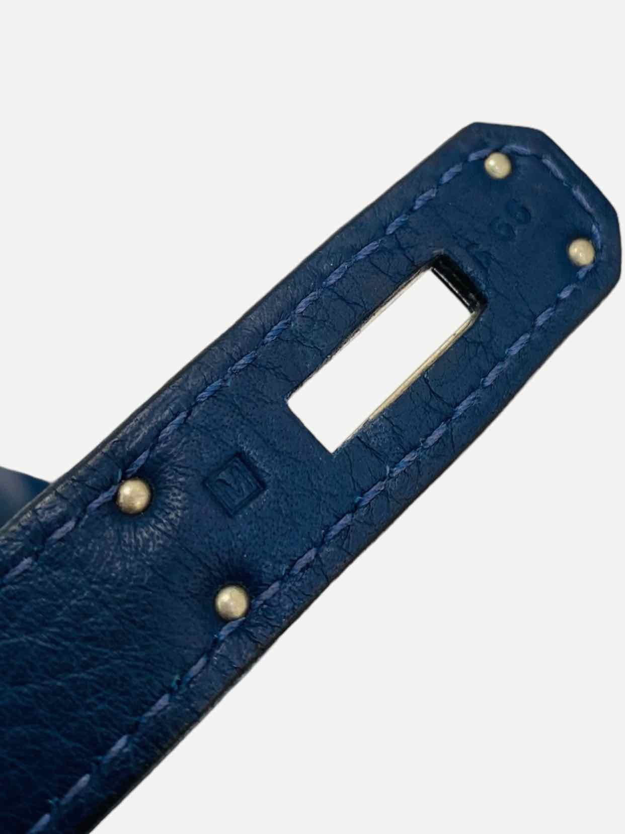 HERMES Kelly Midnight Blue Top Handle