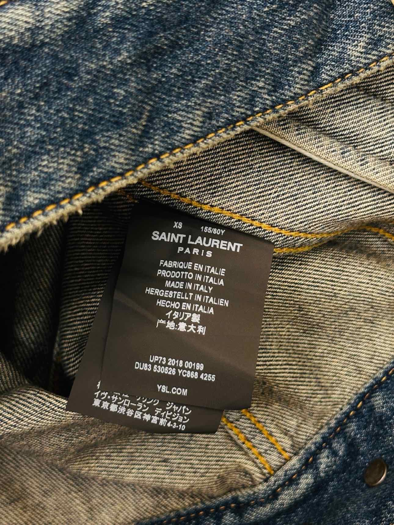 SAINT LAURENT Denim Blue Size XSmall Jacket