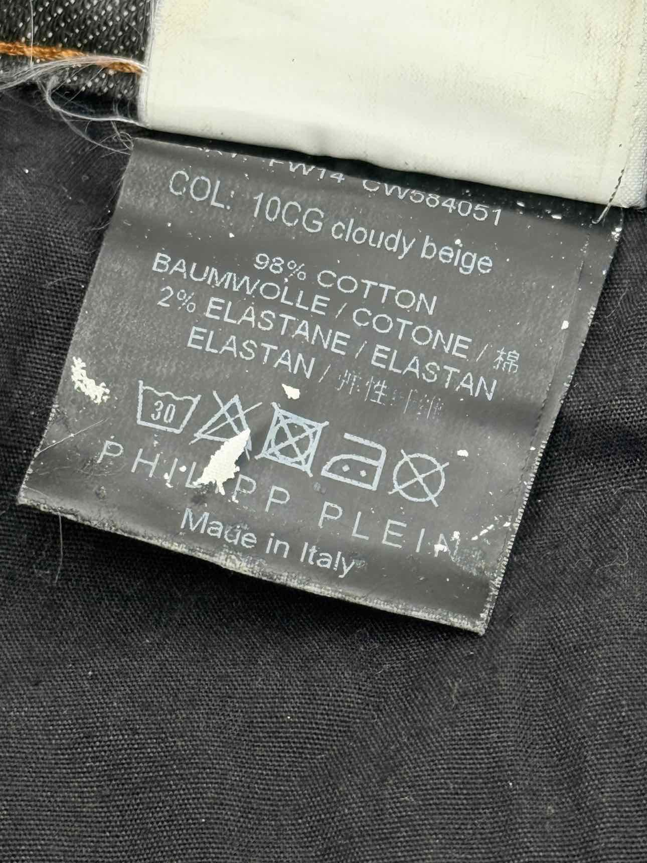 PHILIPP PLEIN Grey Size 27 Jeans