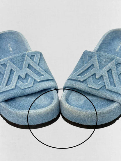 VIC MATIE Denim Blue Size EU 38 Slides
