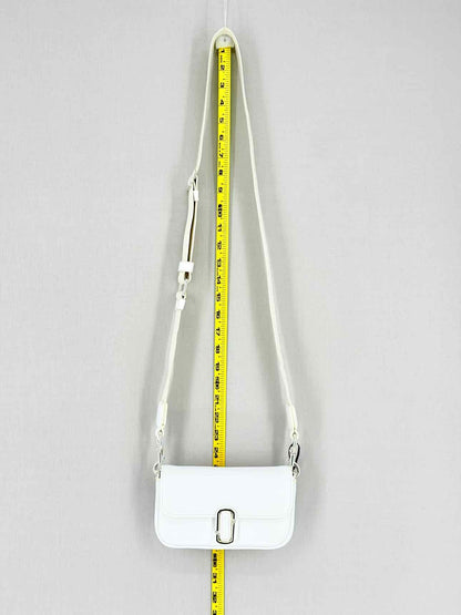 MARC JACOBS Mini The J Mark White Shoulder Bag