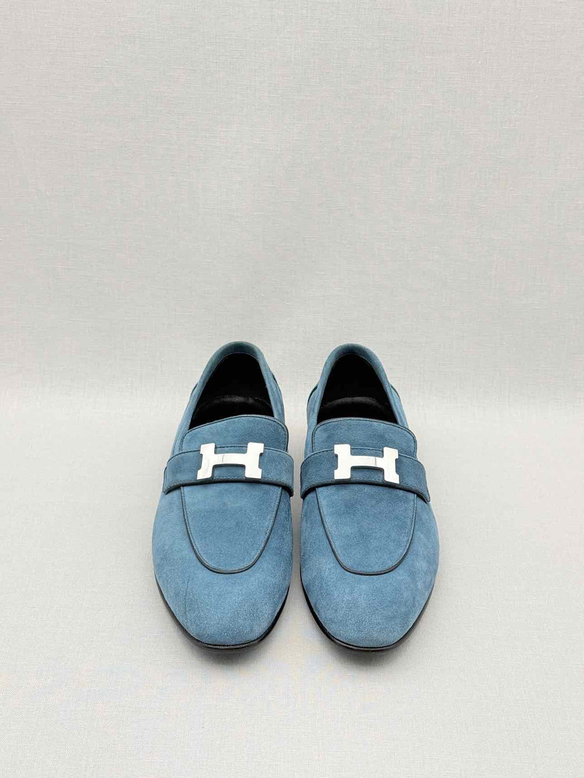 HERMES Paris Moccasins Blue Size EU 38 Loafers