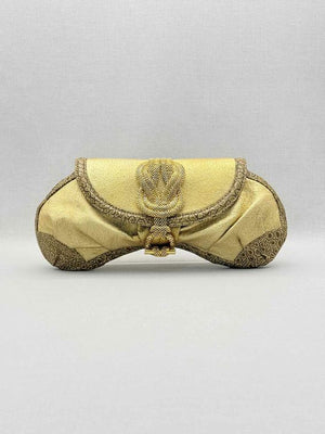 LARA BOHINC Metallic Gold Clutch
