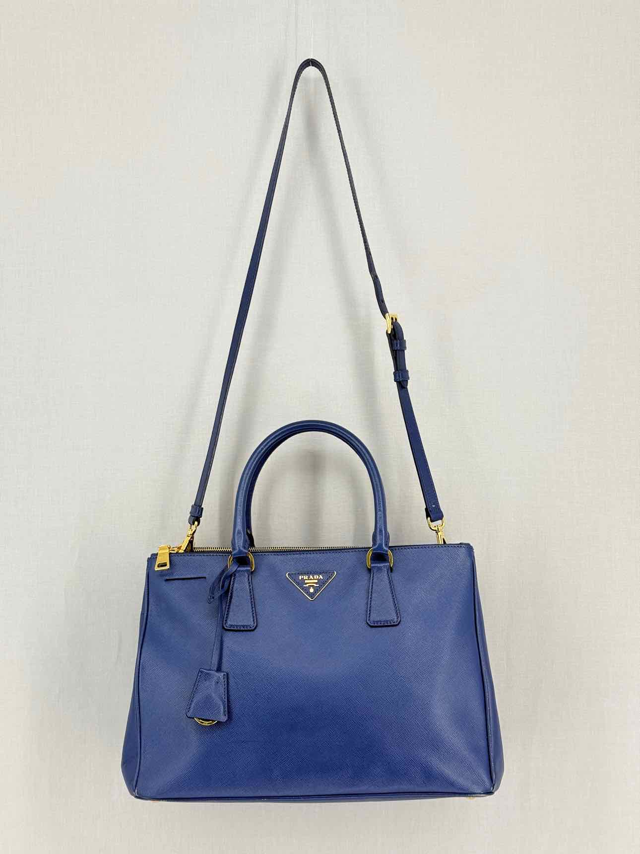PRADA Lux Galleria Blue Tote Bag
