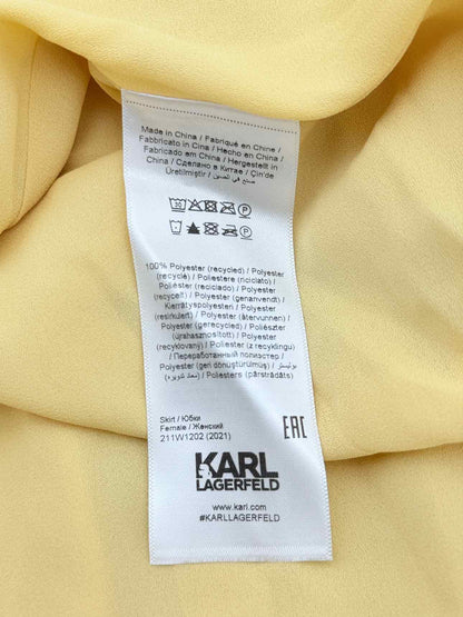 KARL LAGERFELD Yellow Size US 6 Knee Length Skirt