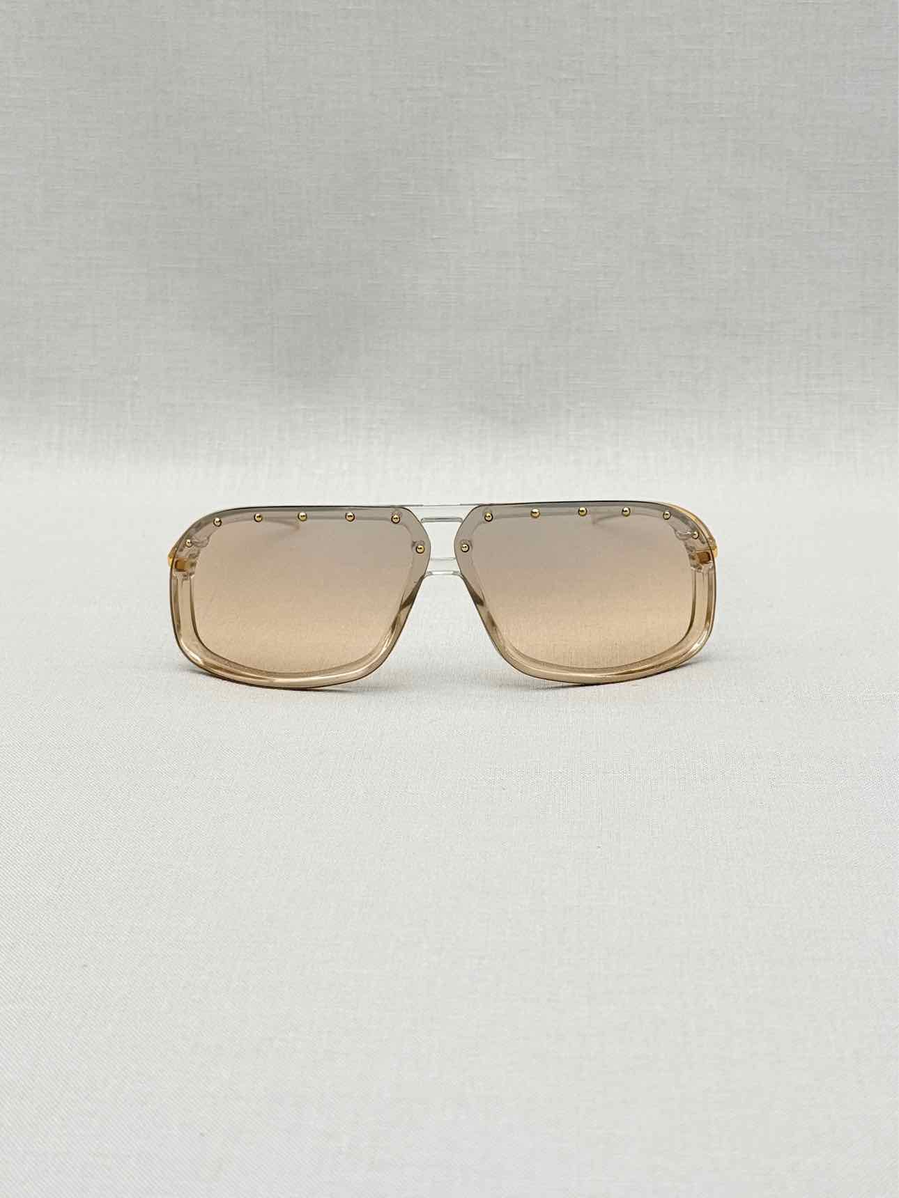 GUCCI Vintage Gold Tone Sunglasses
