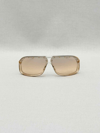 GUCCI Vintage Gold Tone Sunglasses