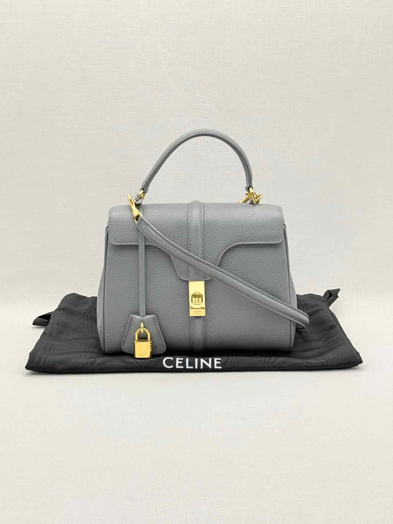 CELINE 16 Grey Top Handle