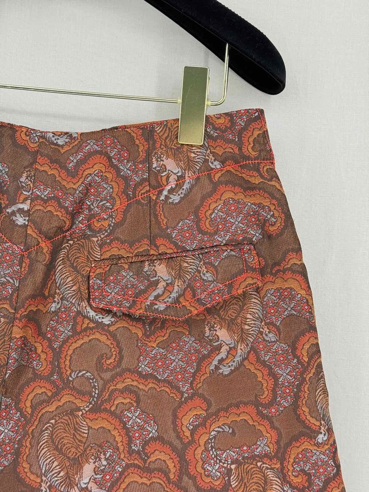 SANDRO Chinagirl Brown Multicolor Size US 8 Shorts