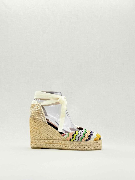 CASTANER X MISSONI Beige Multicolor Size EU 40 Wedges