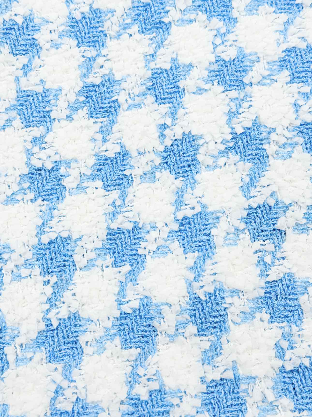ROWEN ROSE Boucle Blue & White Size US 4 Mini Skirt
