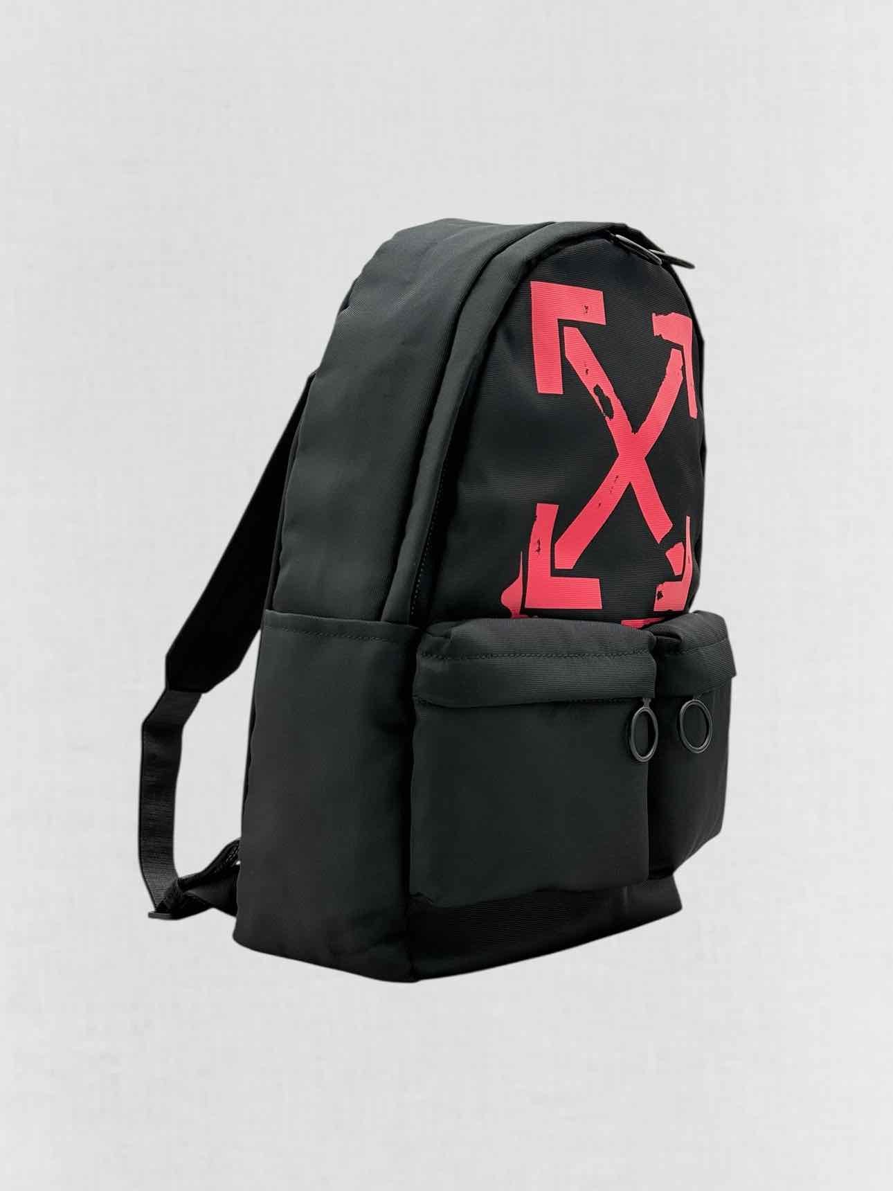 OFF-WHITE Arrow Black & Red Backpack