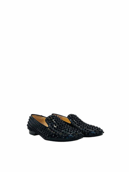 CHRISTIAN LOUBOUTIN Black Smoking Slippers