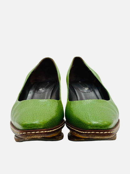 CELINE Green Pumps