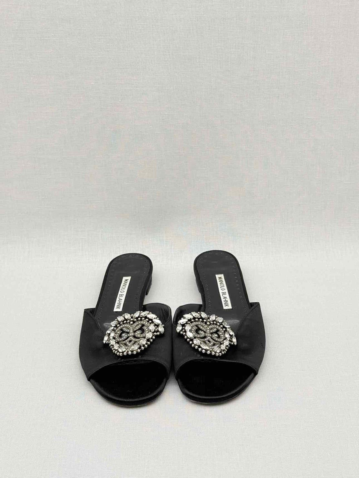 MANOLO BLAHNIK Pralina Black Size EU 35.5 Mules