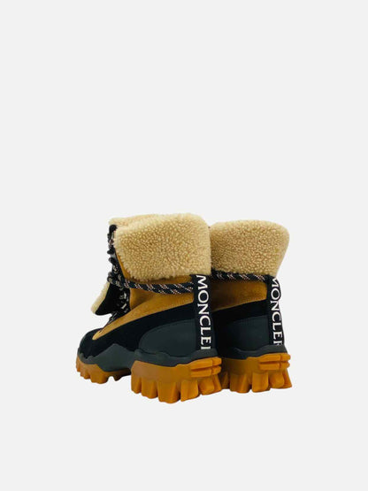 MONCLER Harriet Beige & Black Boots 38